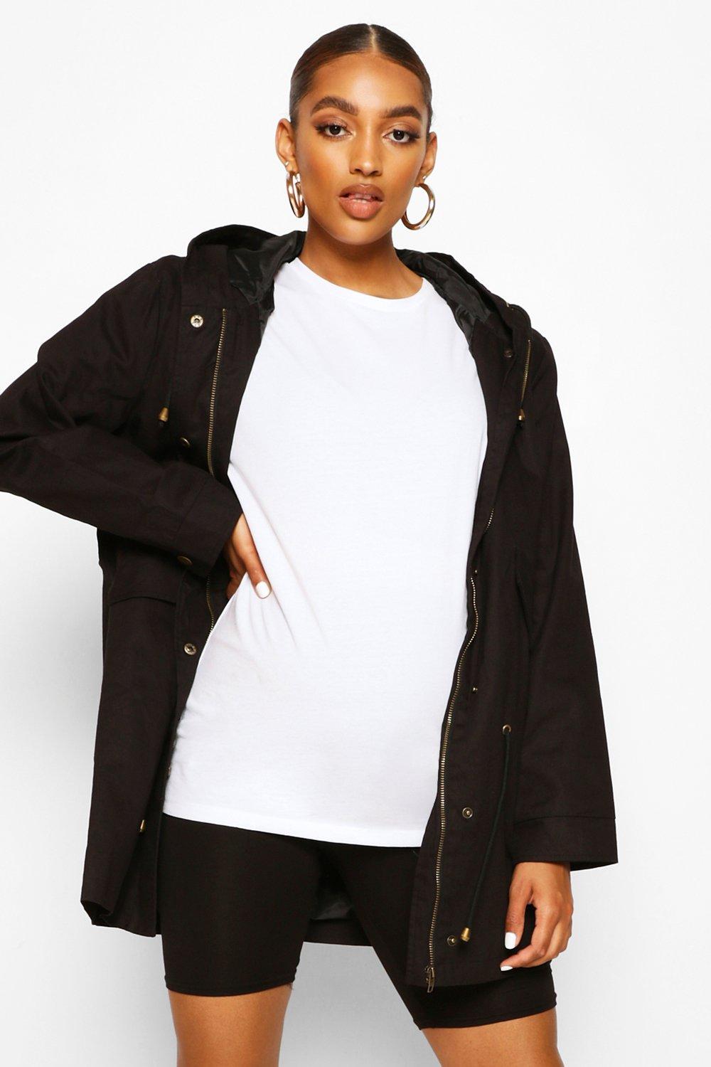 Navy deals maternity coat