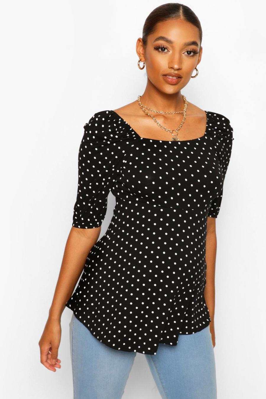 Maternity Polka Dot Smock Top image number 1