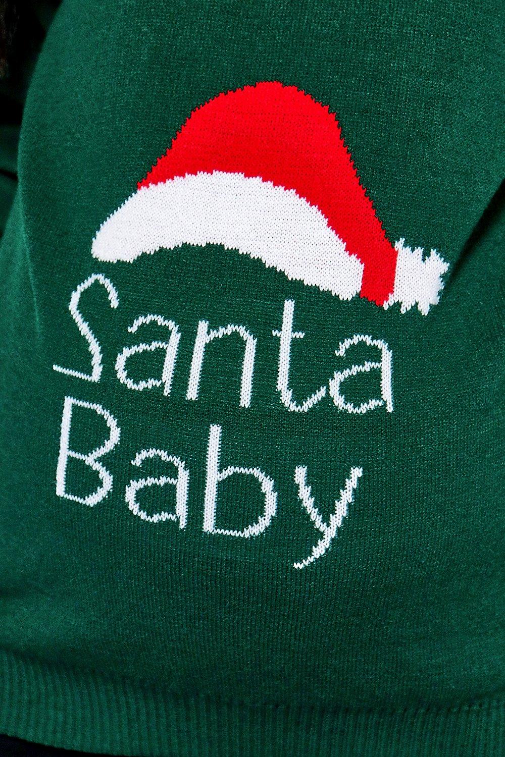 Boohoo santa hot sale baby jumper