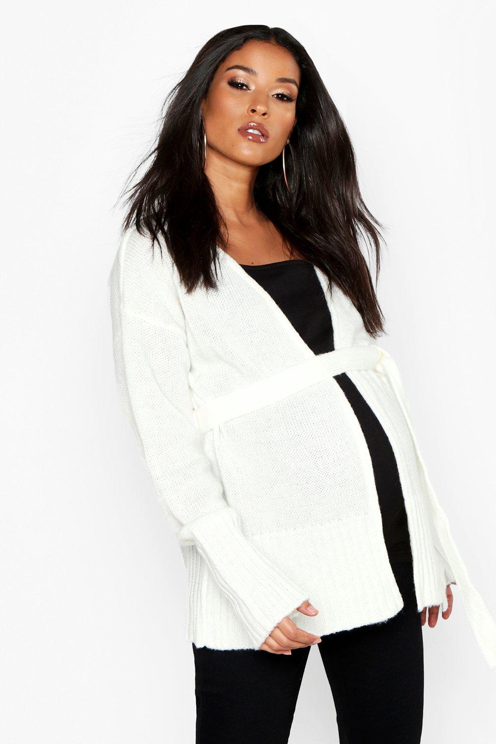 boohoo belted cardigan