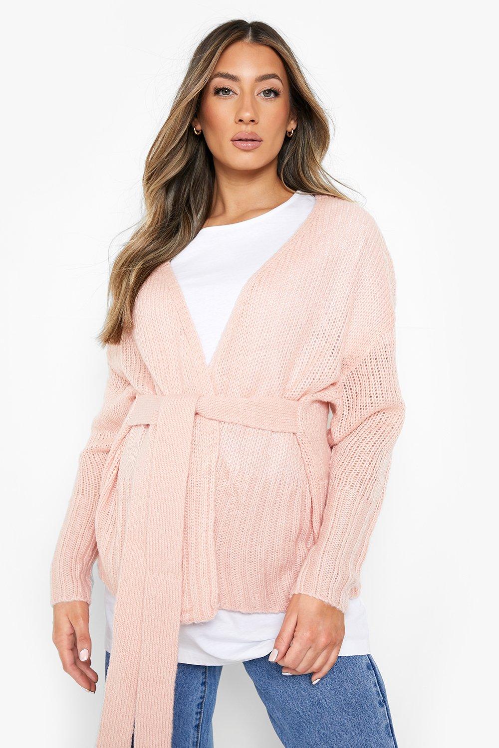 Maternity Belted Cardigan boohoo