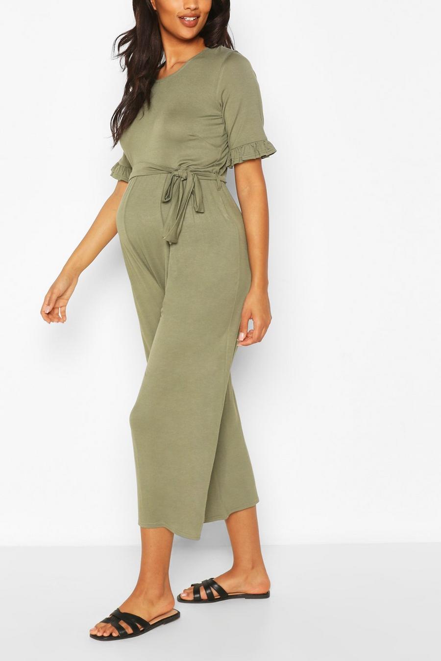 Maternity Slouchy Culotte Jumpsuit image number 1