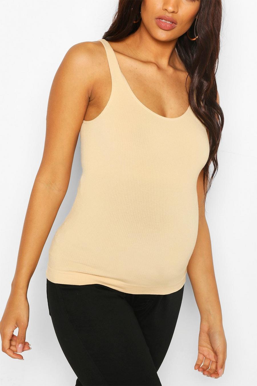 Nude Maternity Seamless Tank Top image number 1