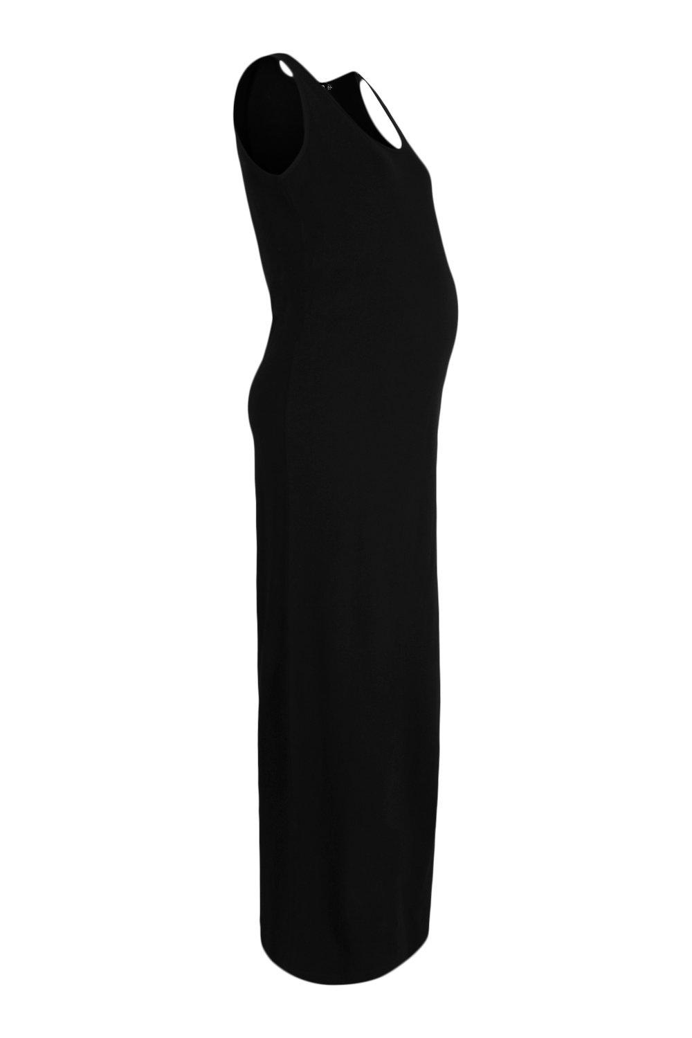 Maternity Scoop Neck Jersey Maxi Dress boohoo UK