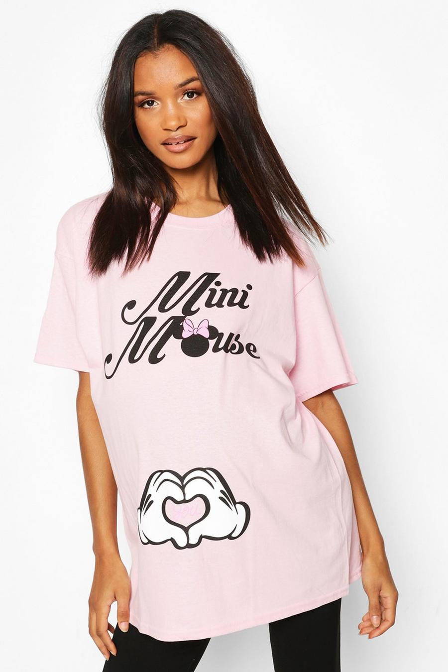 Pink rosa Maternity Mini Mouse Disney T-shirt image number 1
