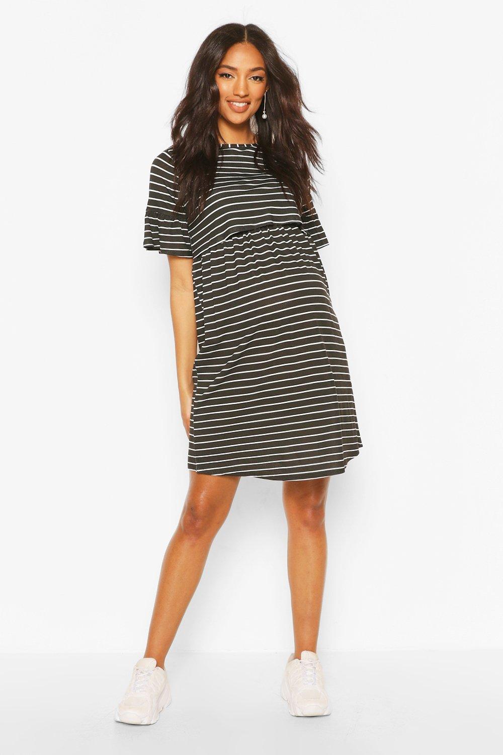 Stripe nursing outlet dress