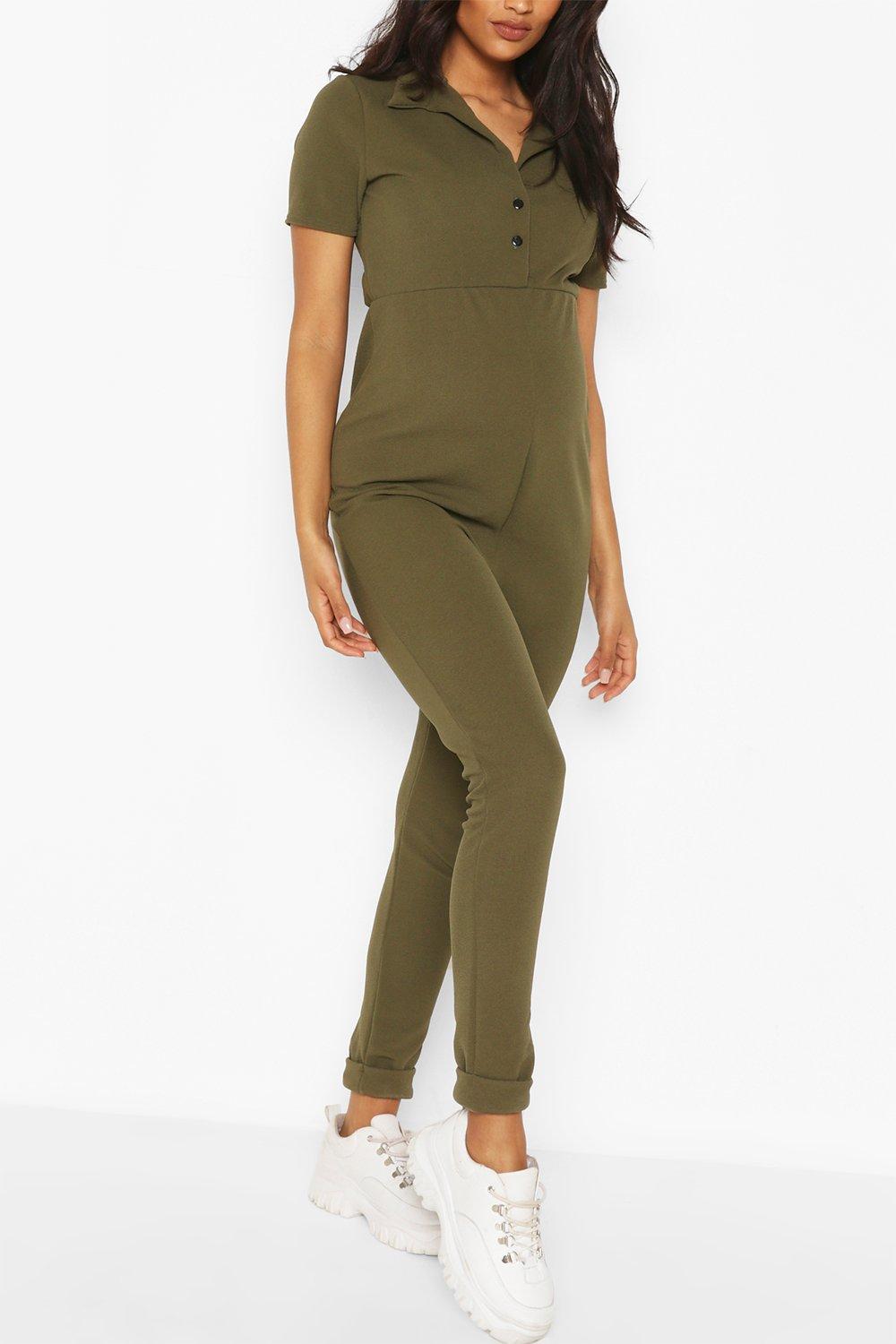 boohoo maternity jumpsuit