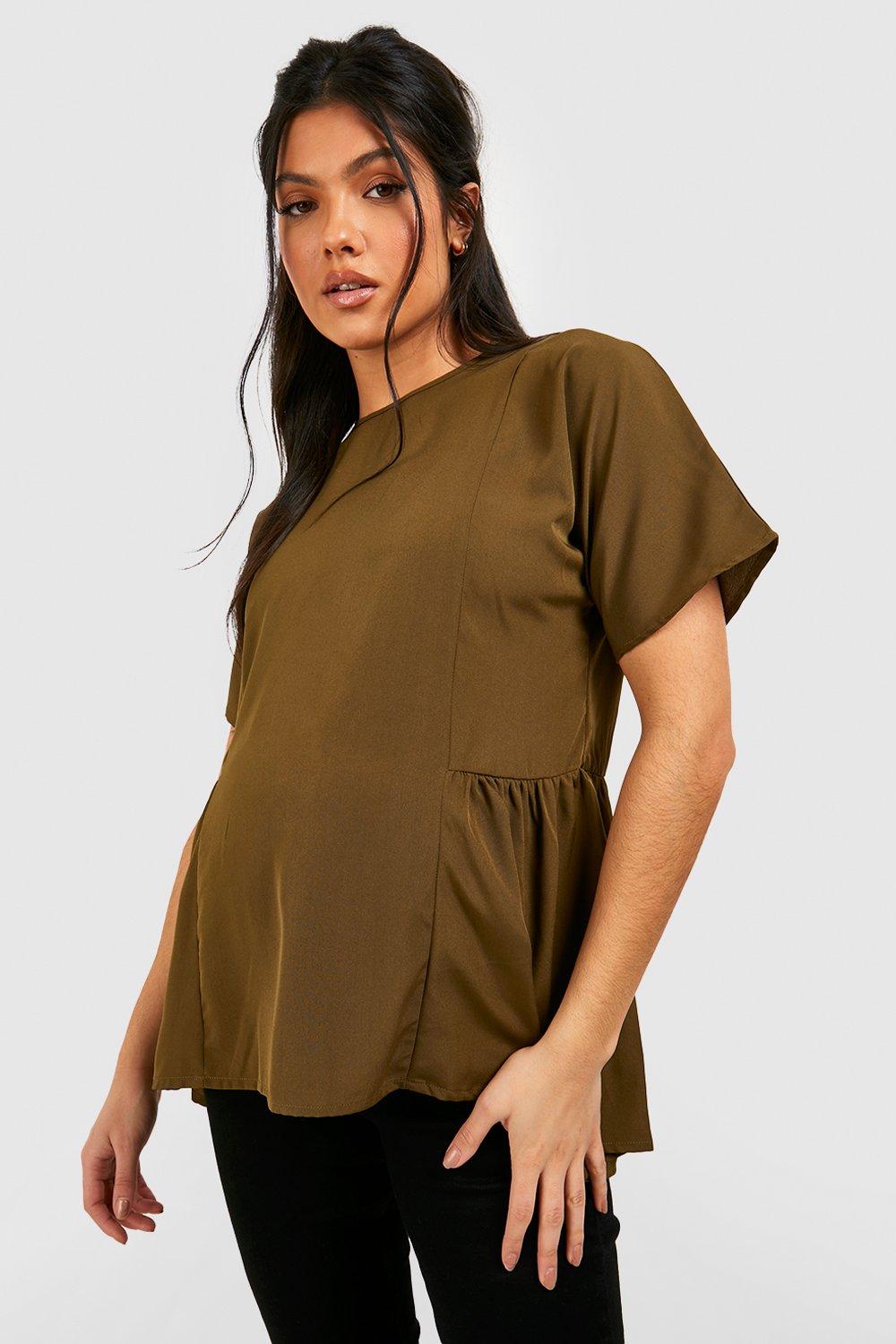 dip hem smock top