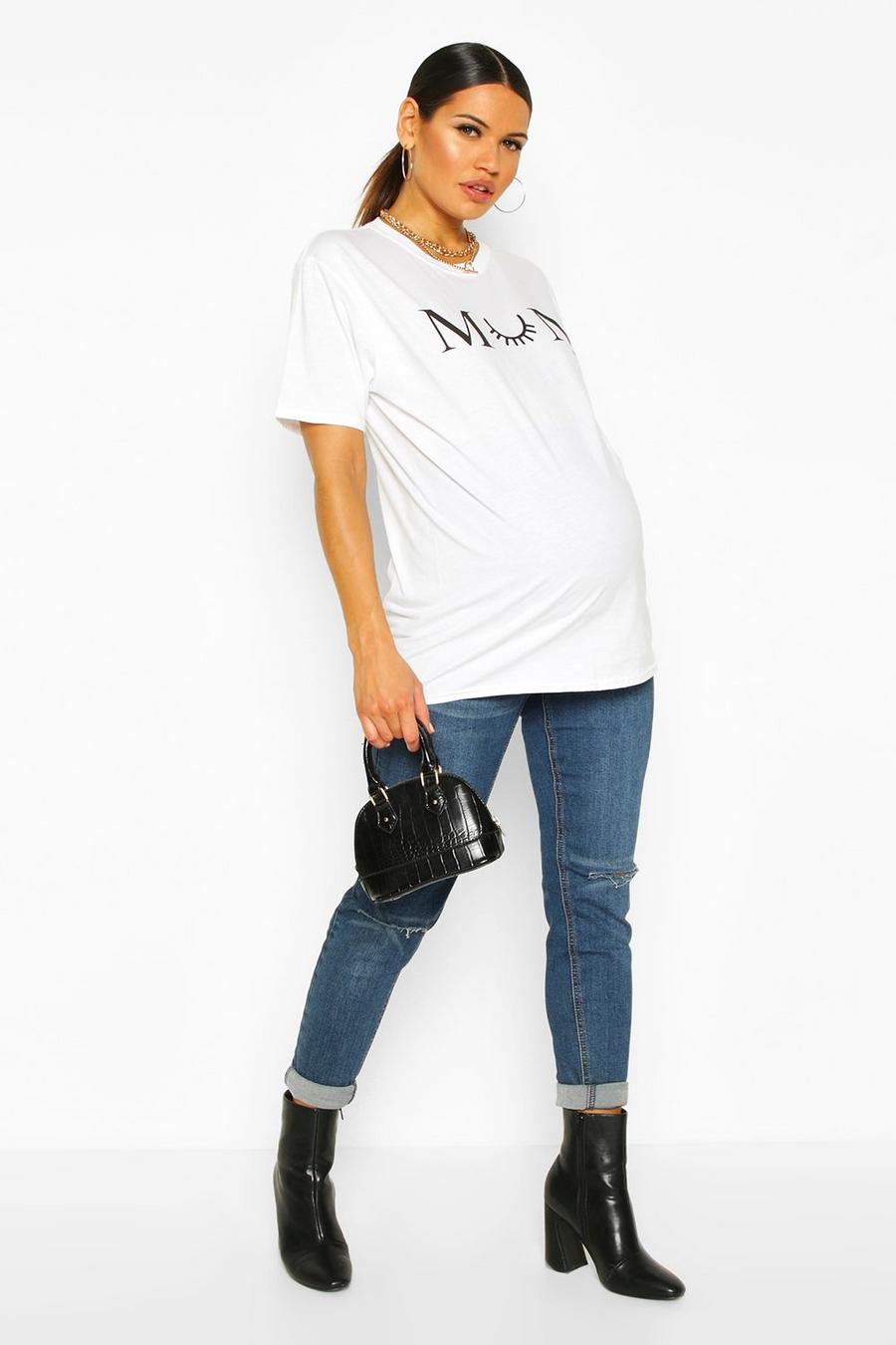 Umstandsmode T-Shirt mit „Mum Est 2020“-Slogan image number 1