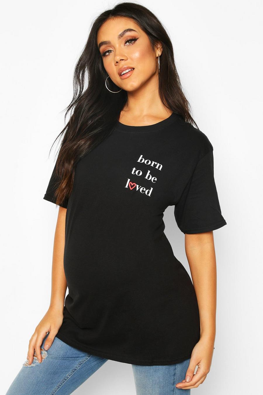 Maternity Born To Be Loved T-Shirt image number 1