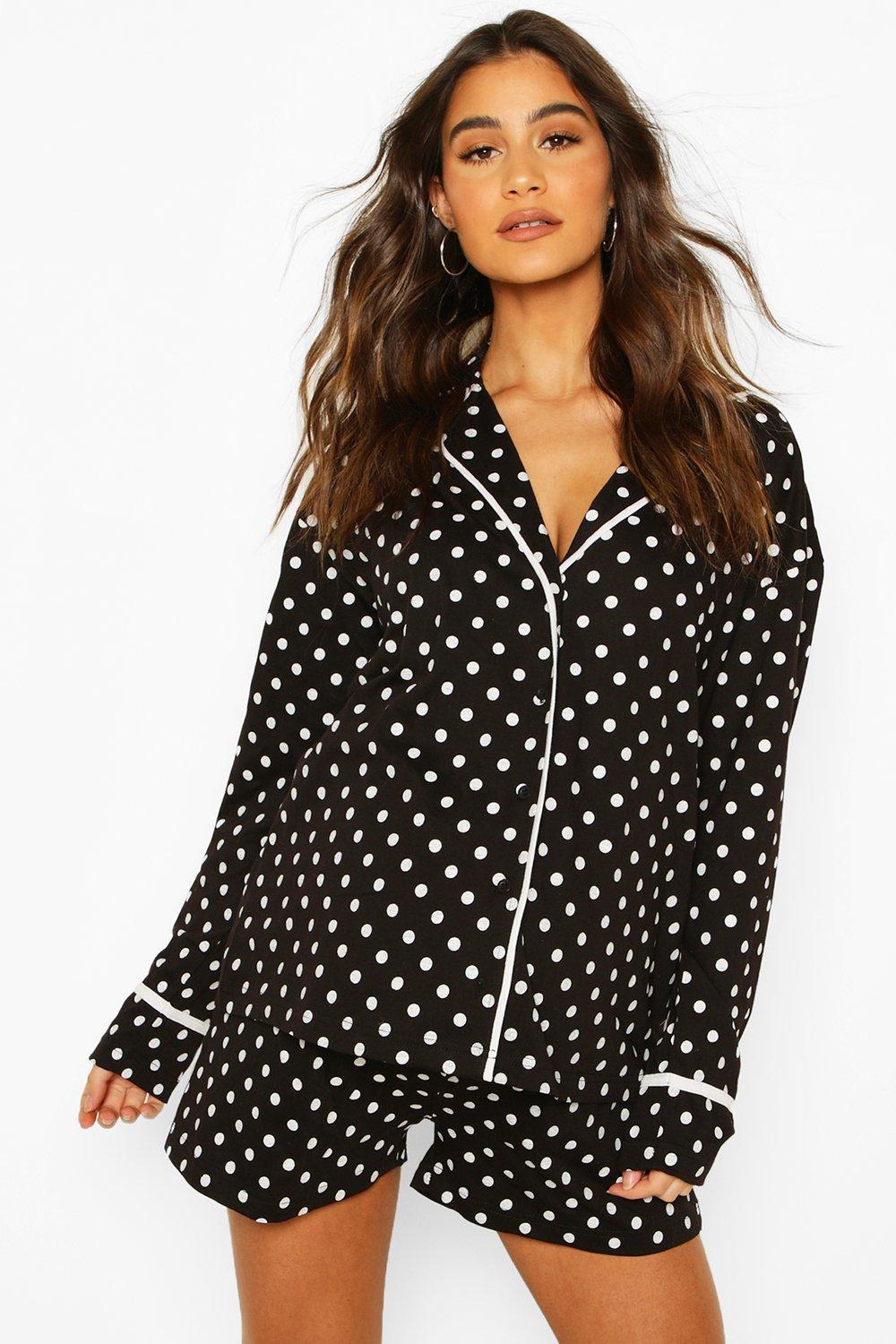 boohoo polka dot pyjamas