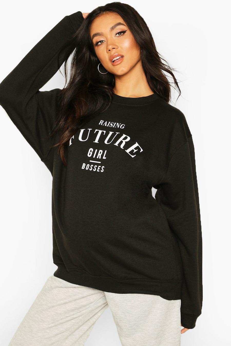 Mammakläder - "Raising Future Girl Bosses" Sweatshirt image number 1