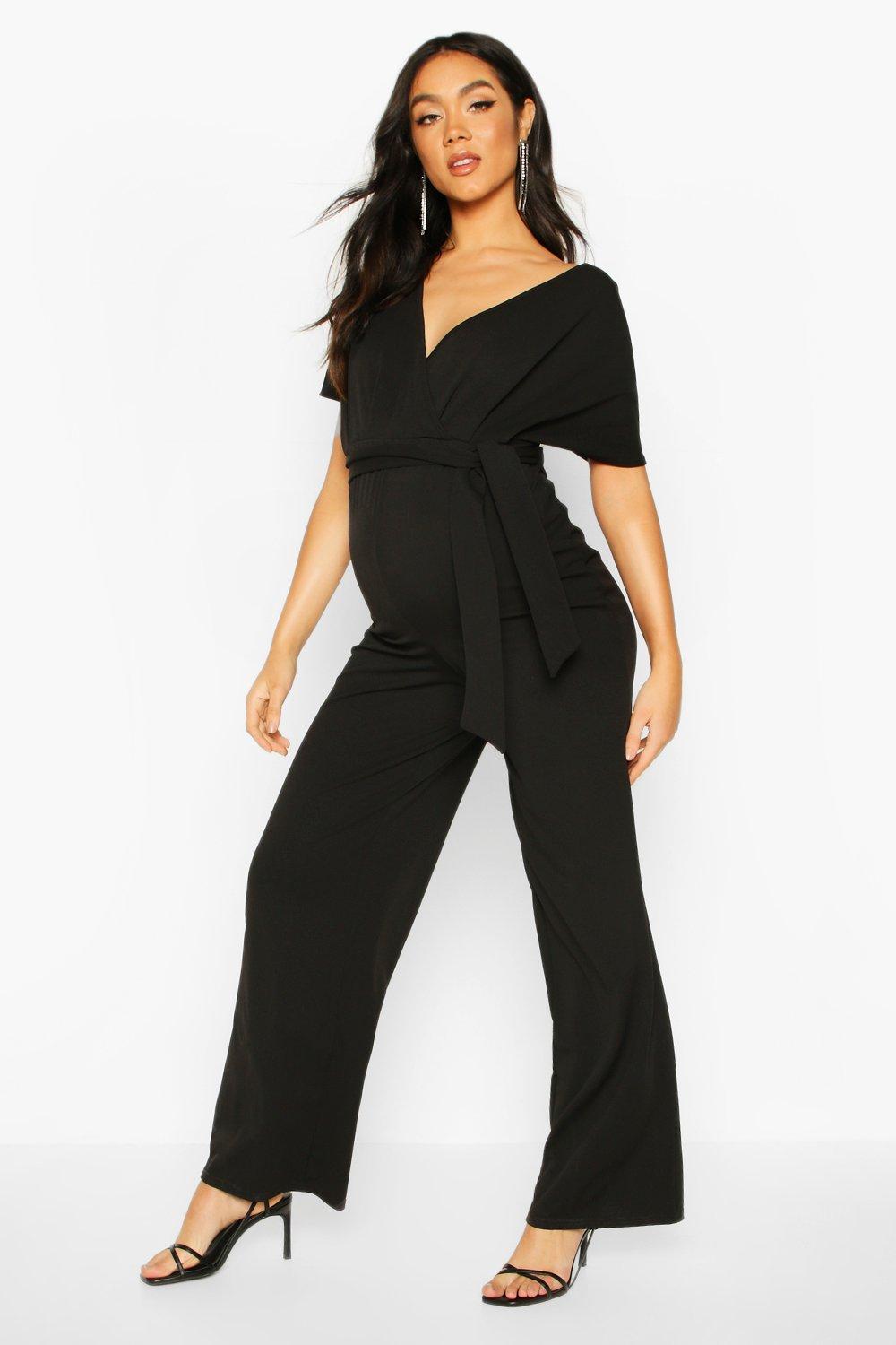 maternity off the shoulder jumpsuit