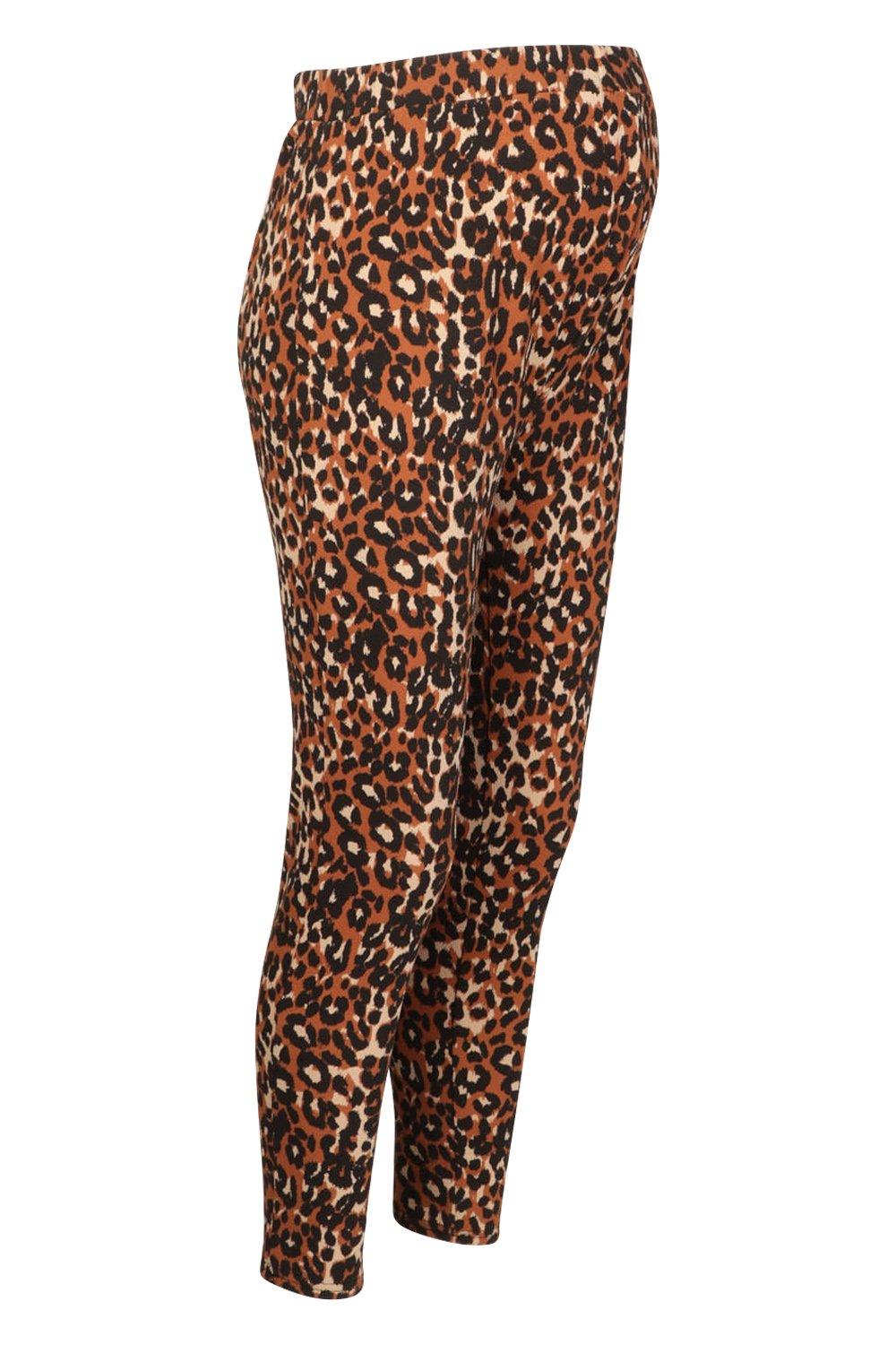 animal print tapered trousers