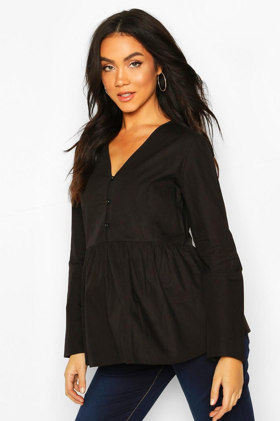 Maternity Button Front Smock Top image number 1