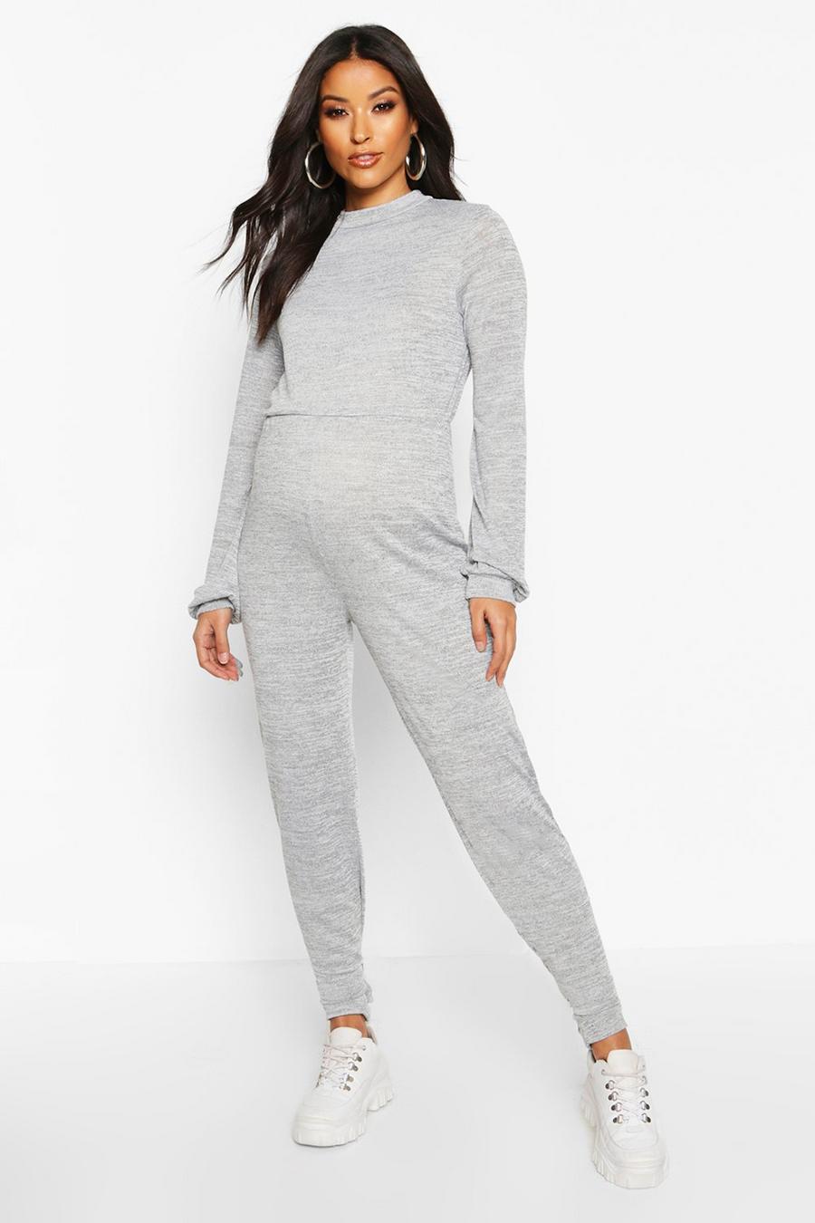 Maternity Knitted Lounge Jumpsuit image number 1