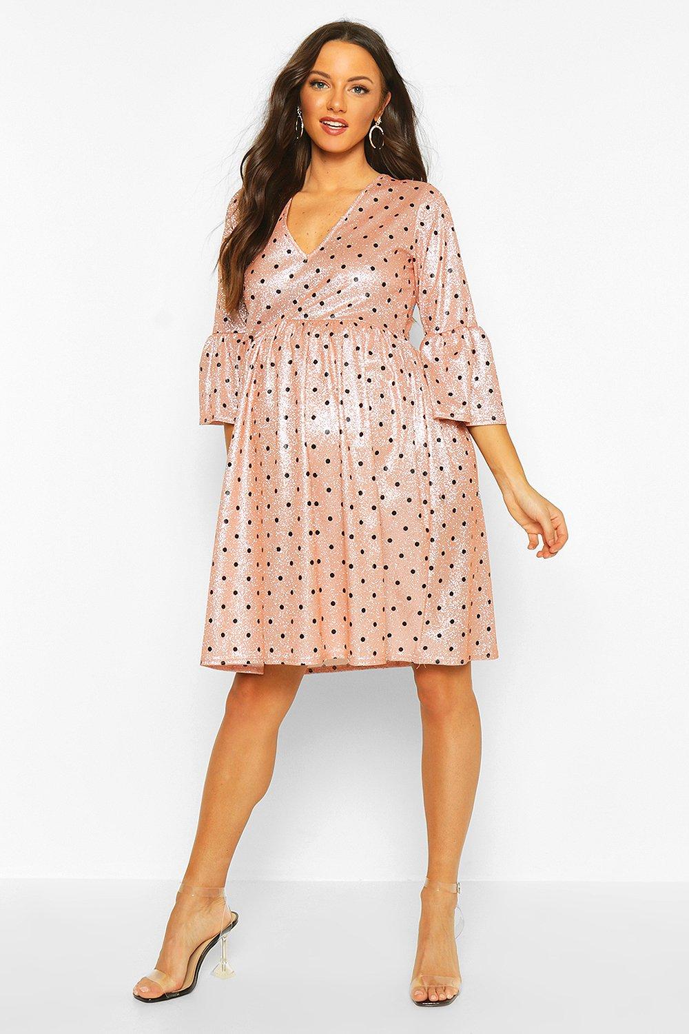 polka dot occasion dress