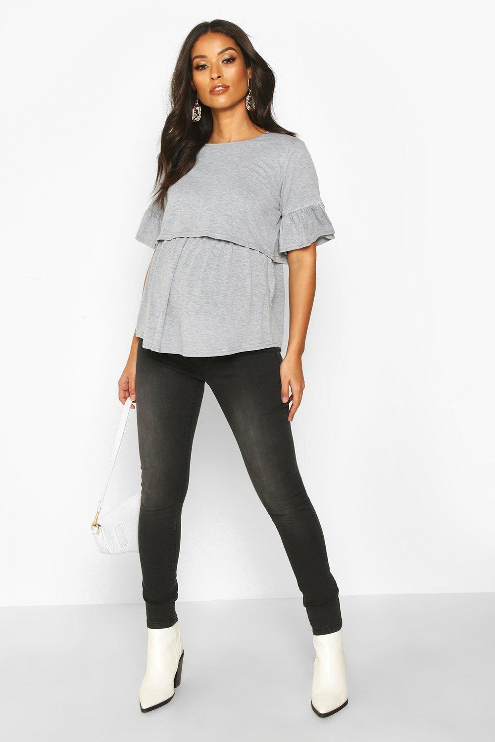 Boohoo hot sale maternity tops