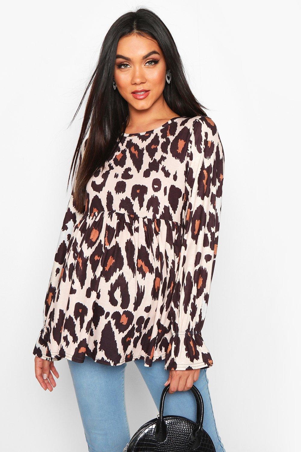 boohoo maternity leopard print dress