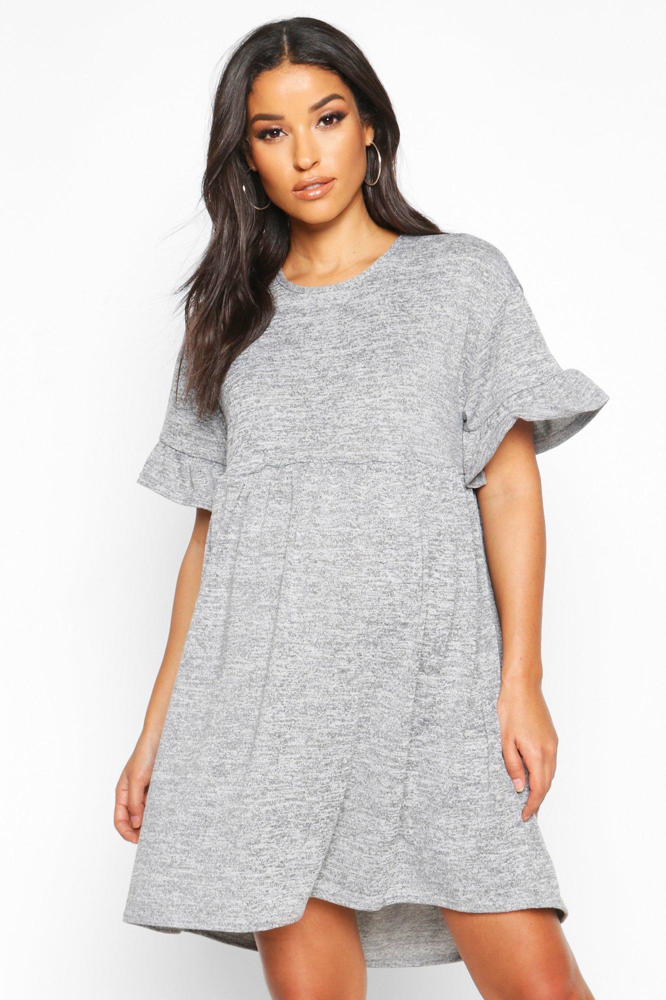 knitted smock dress