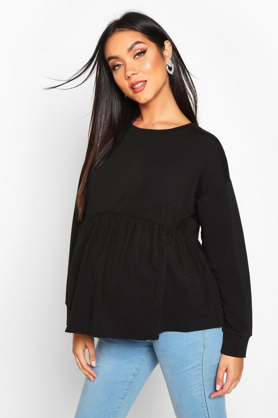 Maternity Smock Sweat Top image number 1