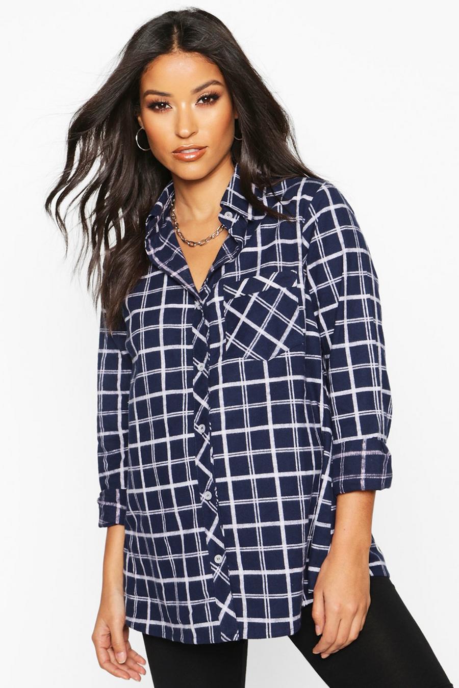 Maternity Woven Check Shirt image number 1