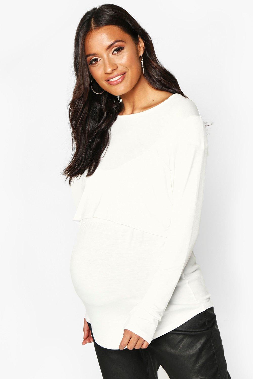 Nursing hot sale tops boohoo