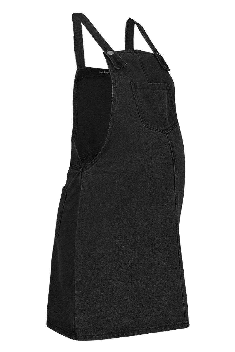 maternity denim pinafore