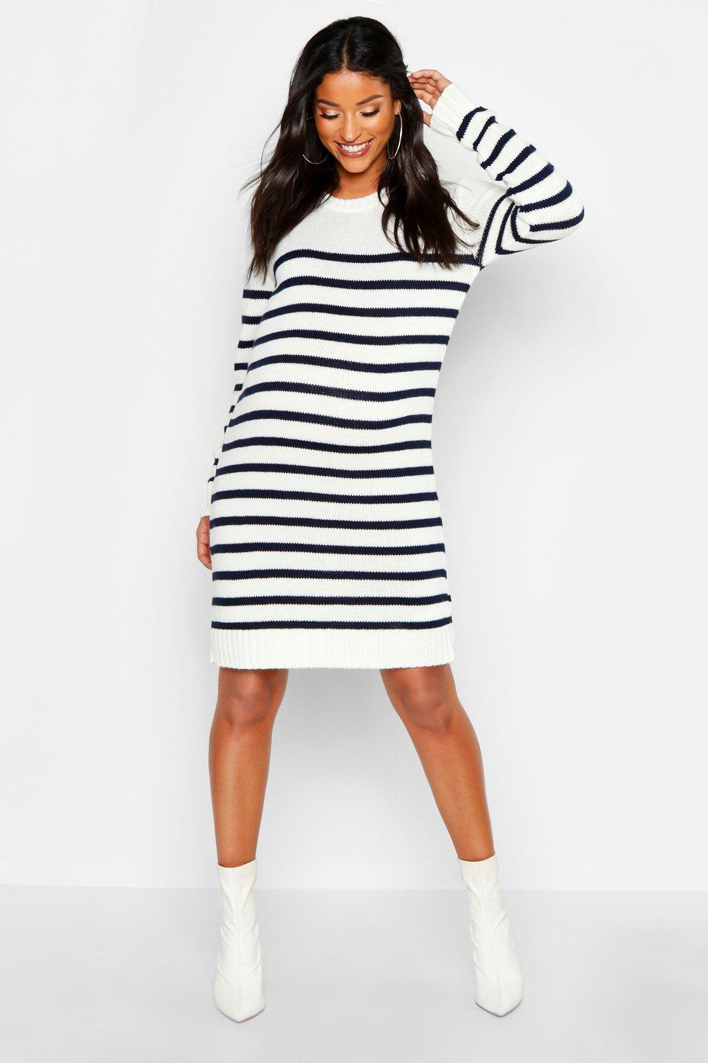 stripe jumper dress