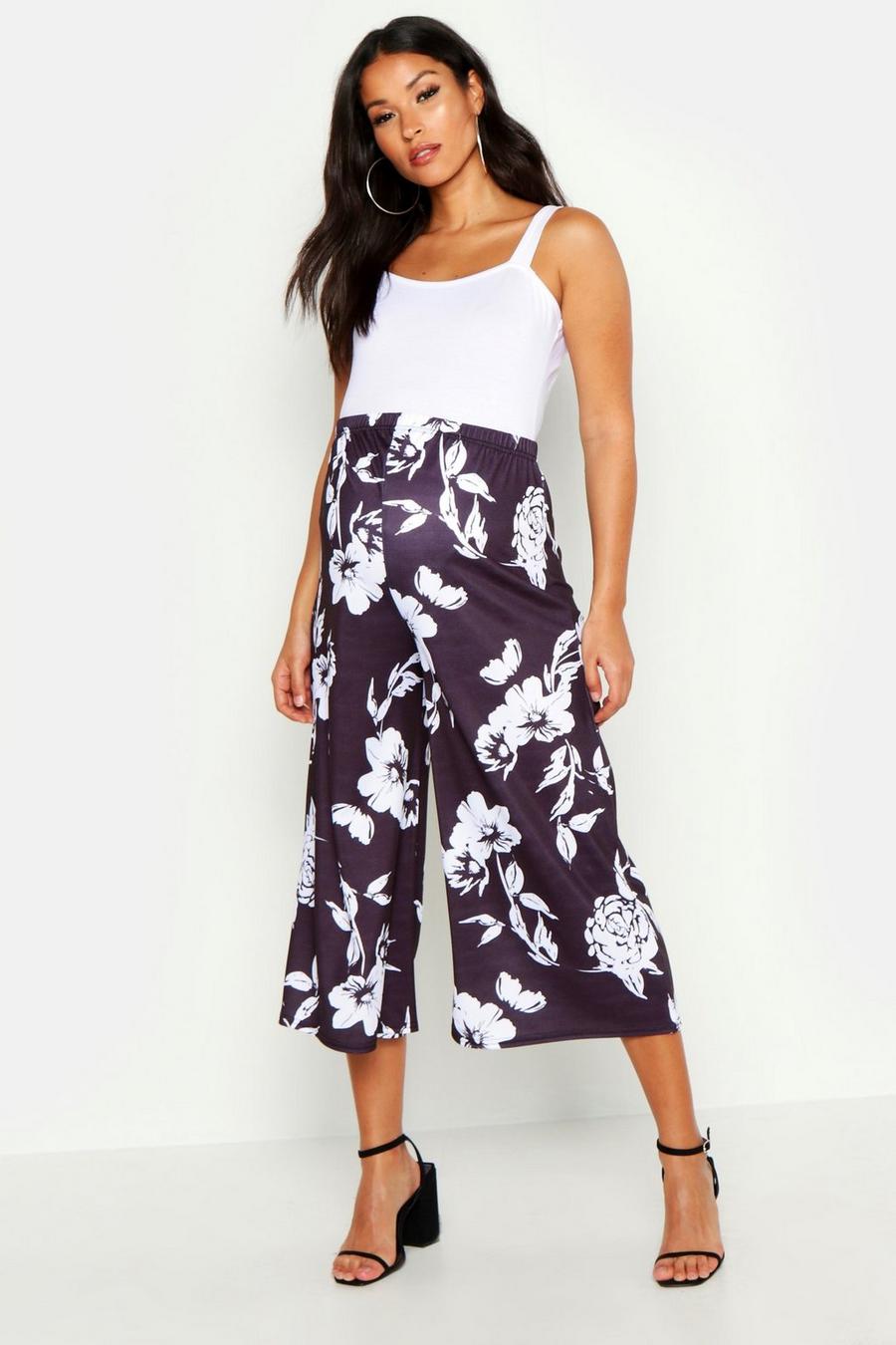 Maternity Floral Culotte image number 1