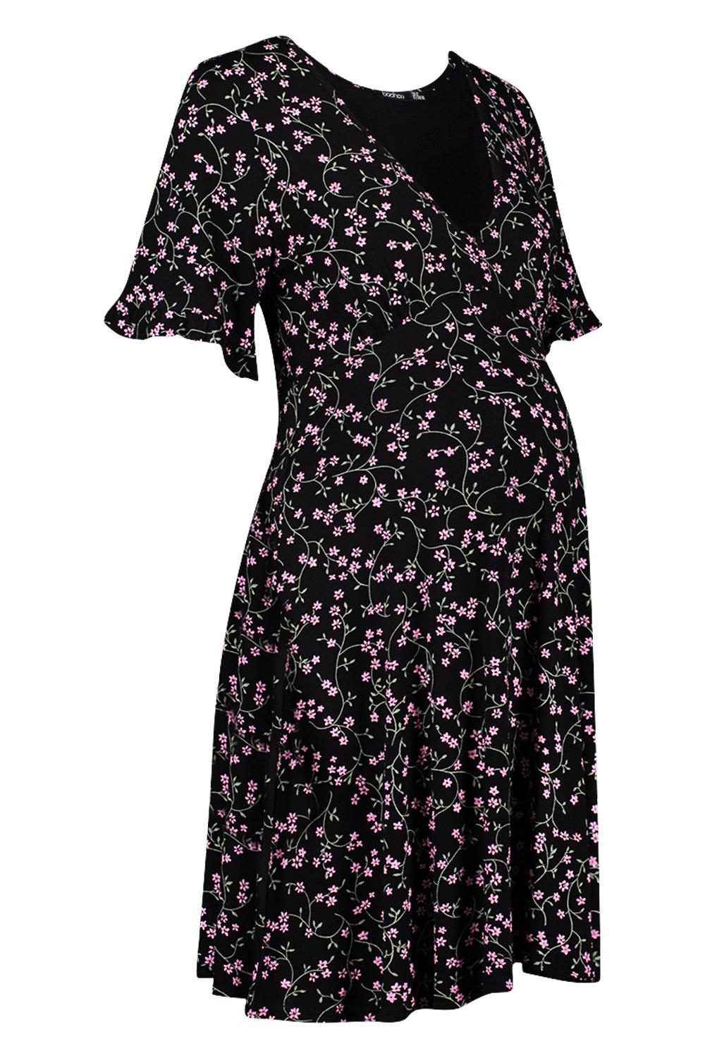 boohoo floral tea dress