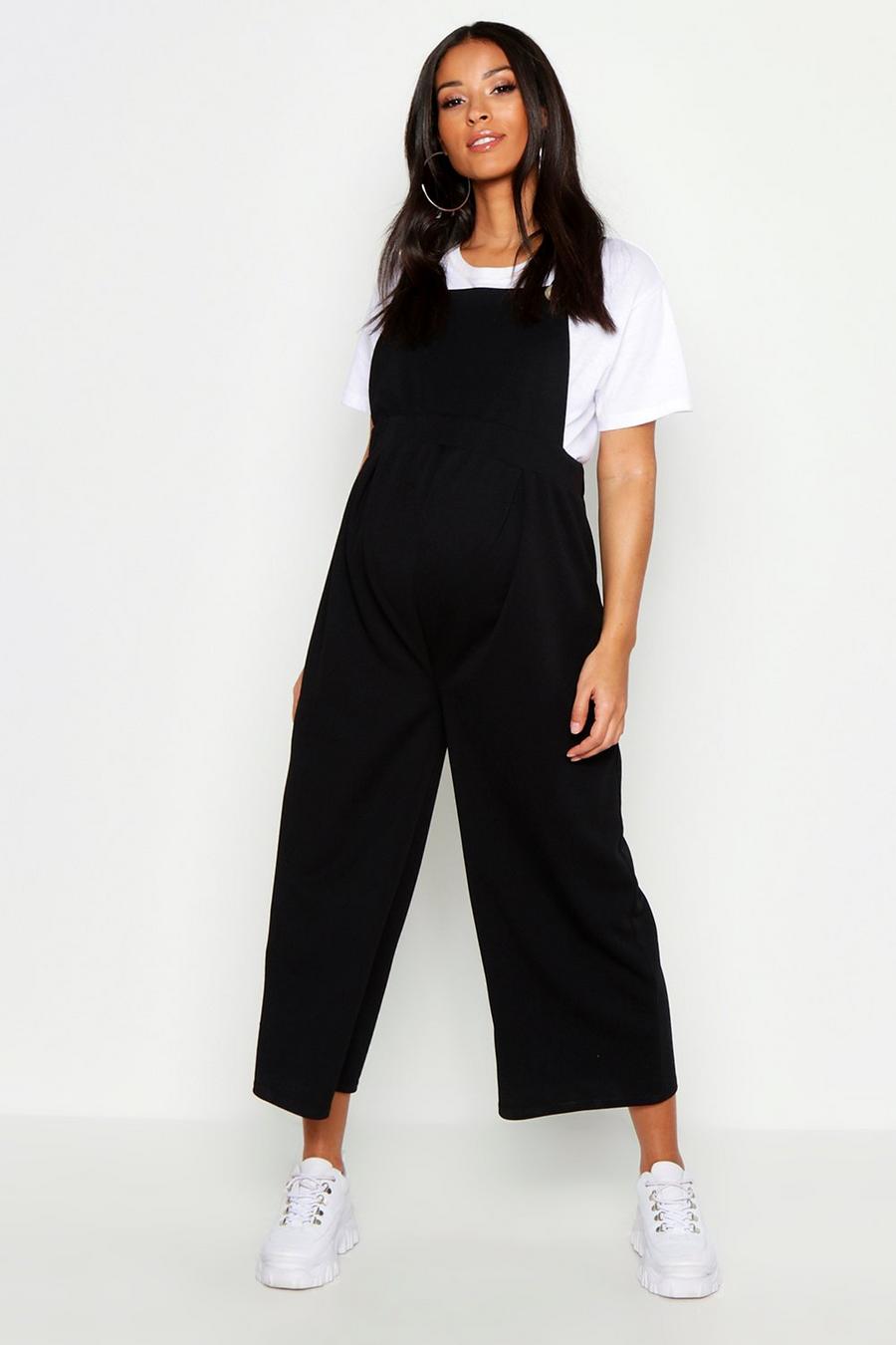 Maternity Button Culotte Pinafore Dungaree image number 1