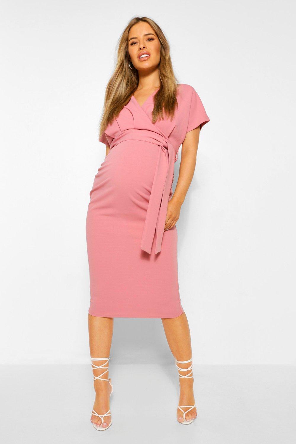 Boohoo pink bodycon outlet dress