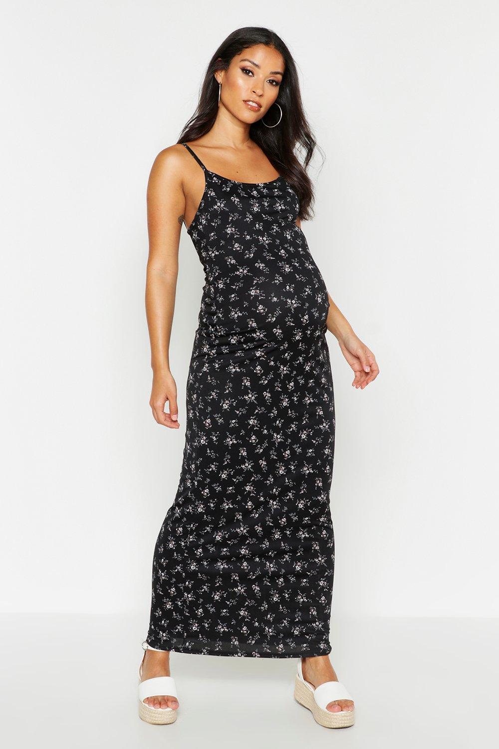 maternity maxi dress boohoo