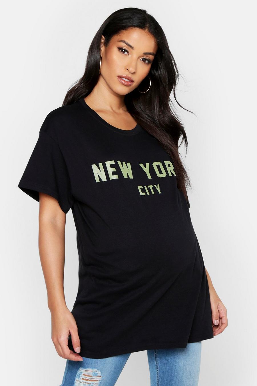 Camiseta con eslogan "New York City" premamá image number 1