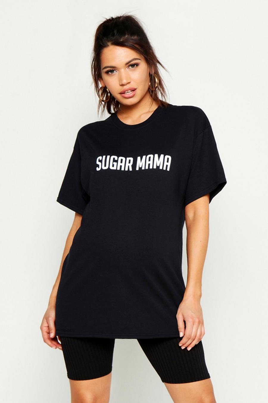 Umstandsmode T-Shirt mit Slogan „Sugar Mama“ image number 1
