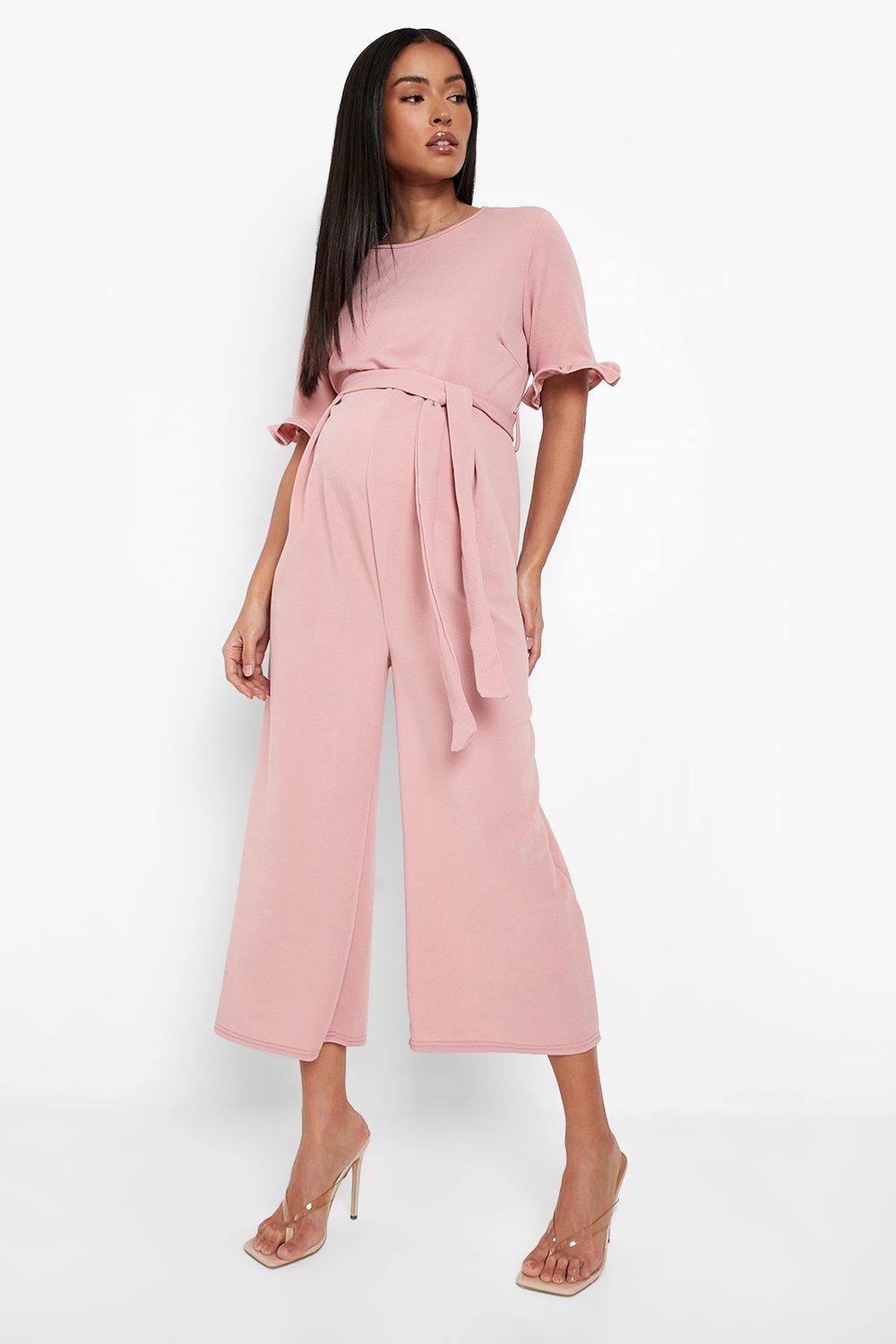 Boohoo maternity jumpsuit best sale