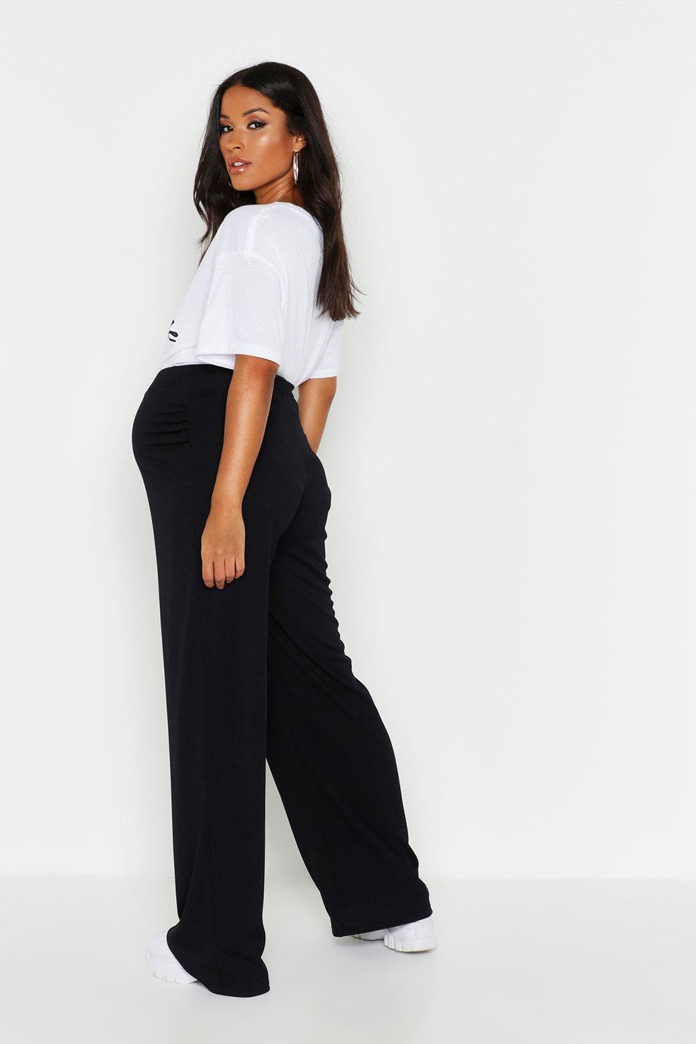 Pantalon de grossesse coupe large côtelé