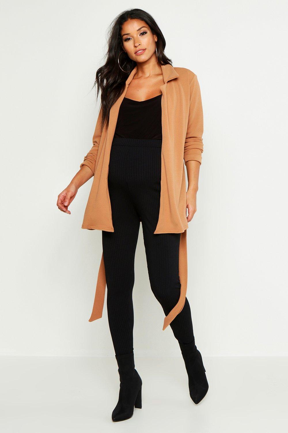Maternity Mid Length Duster Jacket boohoo NO