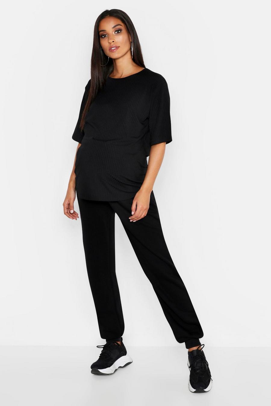 Maternity Oversized Rib T-Shirt image number 1