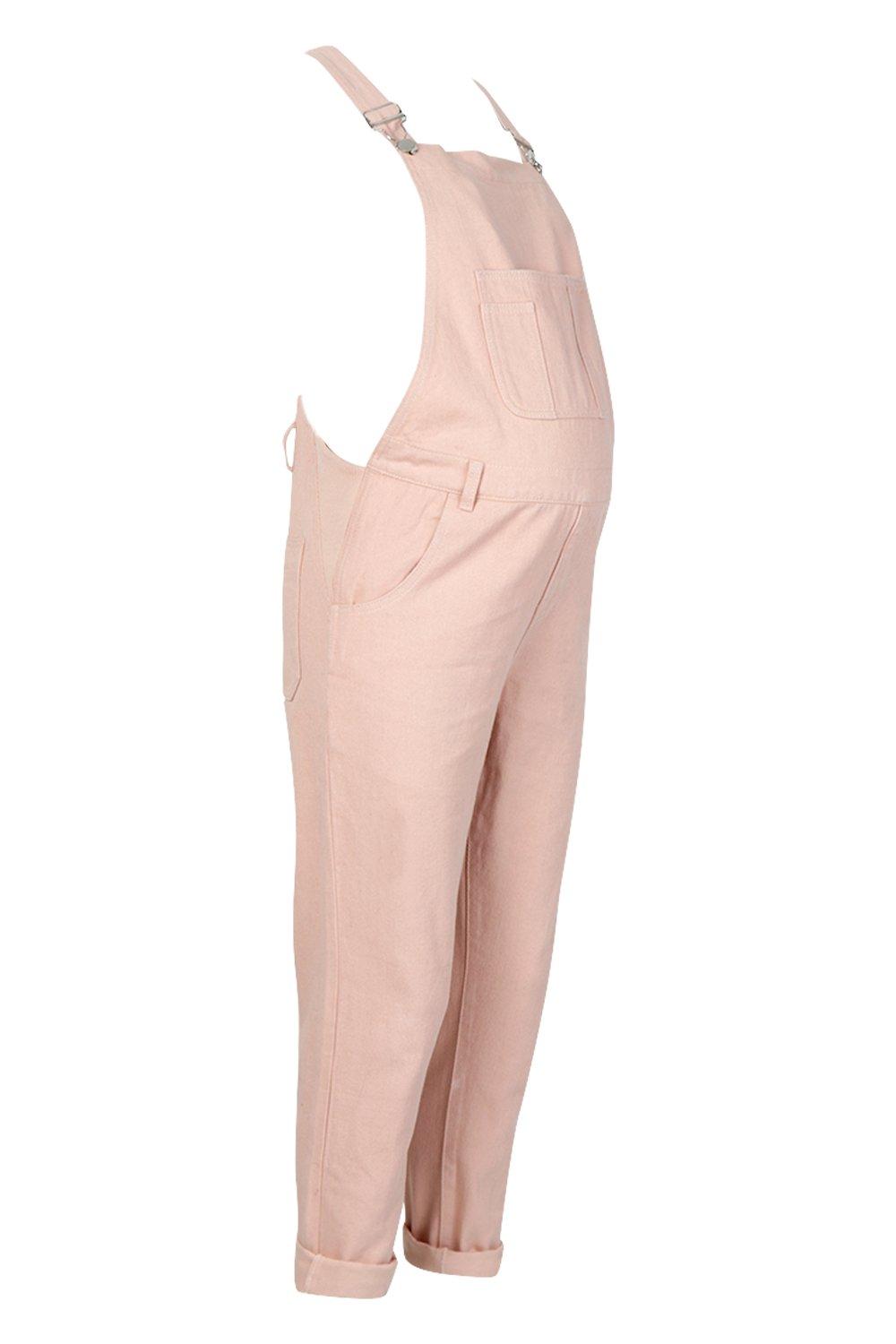 pink maternity overalls