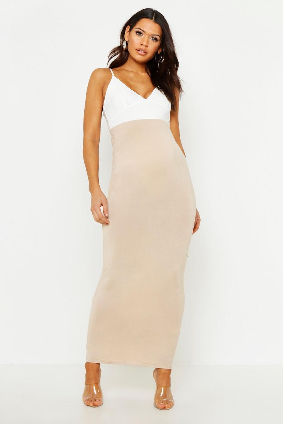 Stone Maternity Over The Bump Maxi Skirt image number 1
