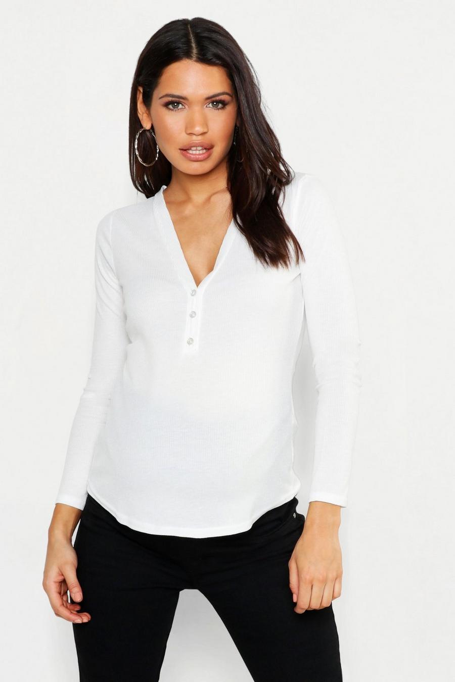 Maternity Long Sleeve Button Up Top image number 1