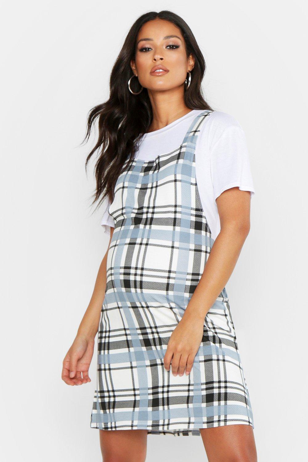 oversized pinafore dress