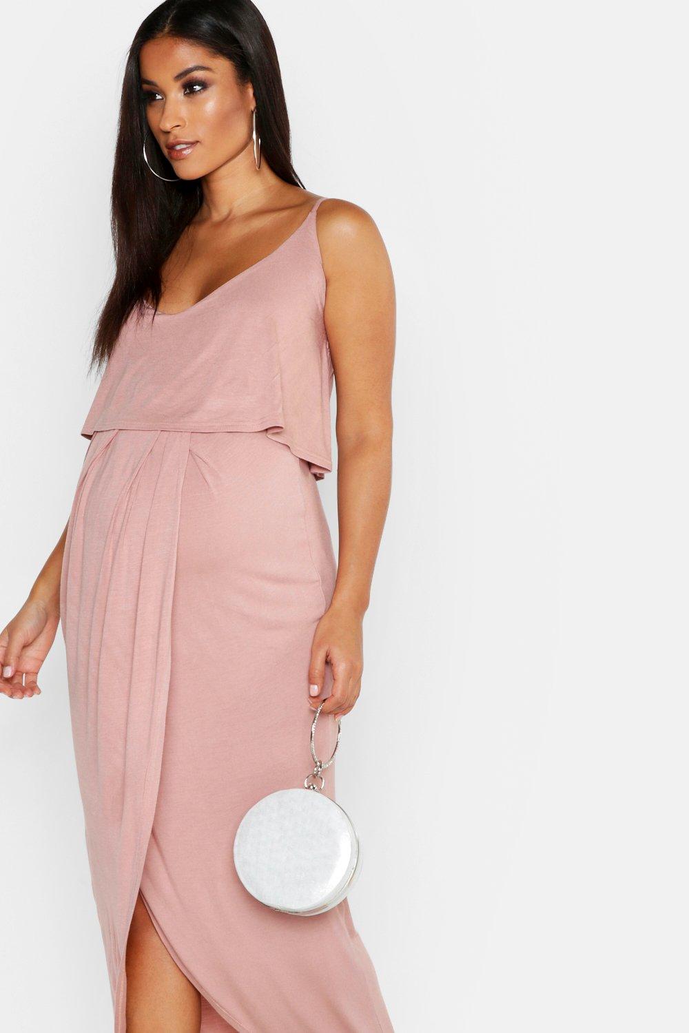 maternity maxi dress boohoo