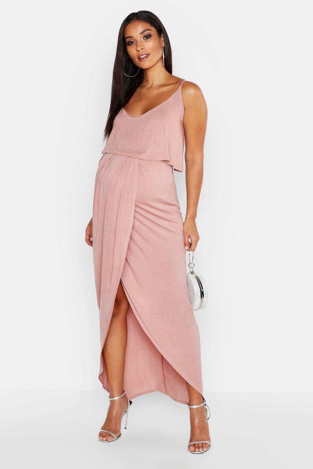 maternity maxi dress boohoo