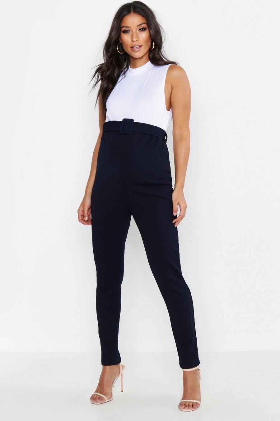 Maternity Tapered Leg Buckle Detail Pants image number 1