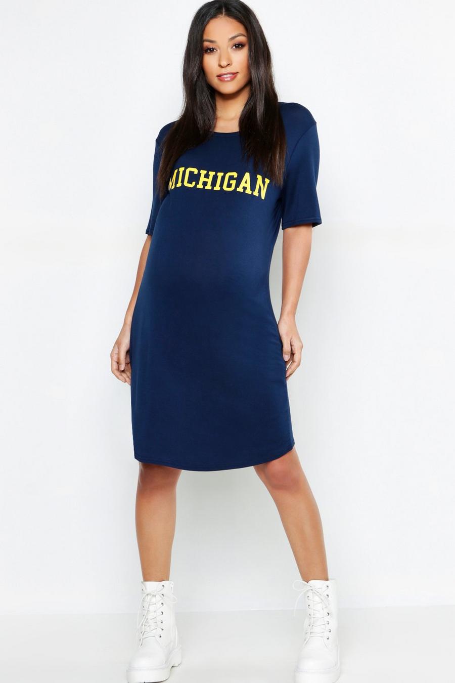 Vestido estilo camiseta “Michigan” Premamá image number 1