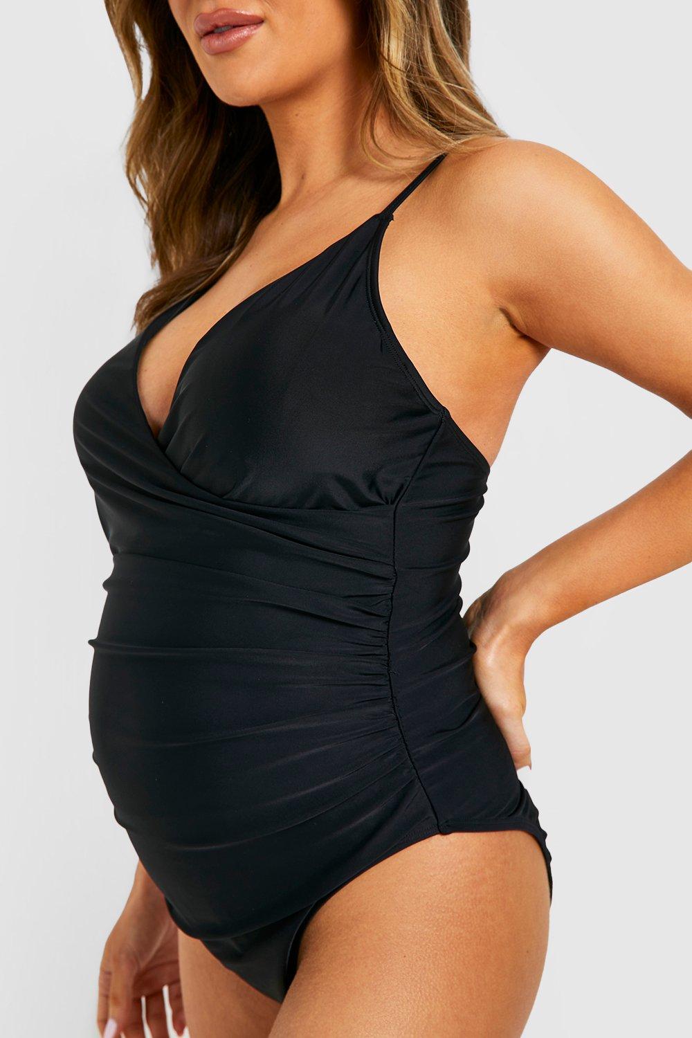 Maternity Bump Control Wrap Over Swimsuit