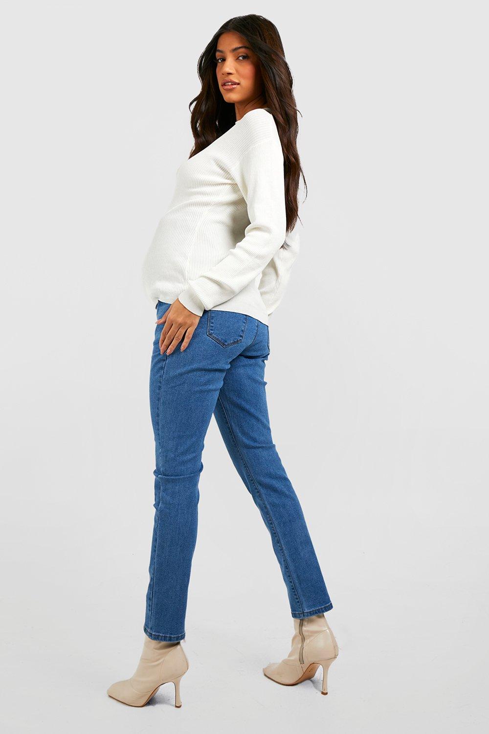 Maternity Over Bump Skinny Stretch Jeans | boohoo